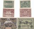 Deutschland Deutsches Reich 10 20 50 Pfennig Notgeld Notgeldschein Bischofsheim von Rhon Bayern 3 SCheine -