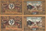 Deutschland Deutsches Reich 2x 50 Pfennig Notgeld Notgeldschein Dingolfing Bayern 2 Scheine -