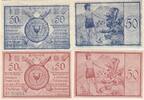 Deutschland Deutsches Reich 2x 50 Pfennig Notgeld Notgeldschein Füssen Bayern , 2 Scheine -