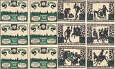 Deutschland Deutsches Reich 6x 50 Pfennig Notgeld Notgeldschein Kitzingen Bayern -
