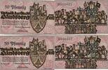 Deutschland Deutsches Reich 2x 50 Pfennig Notgeld Notgeldschein Landsberg /Lech Bayern -