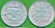 2 1/2 Escudos 1951 Portugal Silbermünze Lisbon 650er Silber  Segelschiff bankfrisch unc