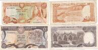 Zypern Kibris 50 Cents 1 Pound , 2 Scheine Geldschein Banknote -