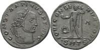Römische Kaiserzeit Follis Thessalonica Follis Constantinus I Iuppiter Kranz Zepter Patera 308/310 n.Chr -