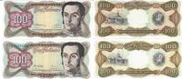 Venezuela 100 Bolivares Banknote Geldschein 2 Stück 100 Bolivares (1992 und 1998) (unc) Lot -