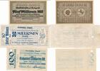 Deutschland Deutsches Reich 50 u 500 Millionen Mark, 100 Milliarden Mark Notgeldschein Notgeld Münster Provinz Westfalen 3 Scheine Lot -
