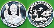 Vatikan Vatican Medaille Silbermedaille 999er Silber Papst besuch im Ruhrgebiet, Johannes Paul II. Pontifex Max. -