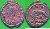 Römische Kaiserzeit Follis Constantinus I. 305-306 , URBS ROMA /SNH , Röm. Wölfin -