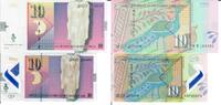 Mazedonien 10 Denari Banknote Geldscheine 10 (unc und unc- kl.Randfehler) 2 Scheine -