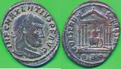 Römische Kaiserzeit Follis Maxentius Roma im Tempel, Großfollis -