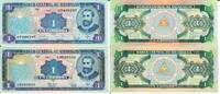 Nicaragua 1 Cordoba Banknote Geldscheine 1 Cordoba 1990 und 1995 beide (unc) 2 Scheine -