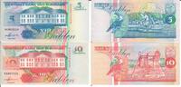 Suriname 5 10 Gulden Banknote Geldscheine 5 und 10 Gulden (unc 1991) 2 Scheine -