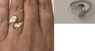 Silberring 925er Sterling Silber Ringgröße 55 -