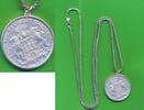 Deutschland Deutsches Reich Medaille Silbermedaille 999er Silber 835er Silber Kette mit 999er 5 Mark Hamburg 1904 Silbermünze -