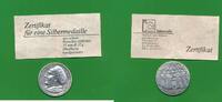 Deutschland 1000er Silber Medaille Martin Luther , 1521 Reichstag zu Worms , Feinsilber 1000/1000, Zertifikat -