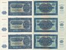 Deutschland DDR 100 Mark, 3 Scheine Serie: B, 3 folgende Nummern, Seriendruck -
