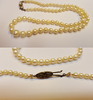 Perlenkette 333 er Gold Verschluß AKOYA Perlen Kette Perlencollier im Verlauf -