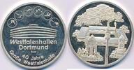 Deutschland BRD Medaille, 999er Silber Dortmund Westfalenhalle , Feinsilber -