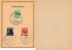 Deutschland BRD DDR Gedenkblatt Leipziger Herbstmesse 1948 mit Sonderstempeln -