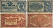 Ungarn 1 Krone,2 Kronen -