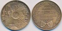 Deutschland BRD Medaille, Bergbau 100 Jahre, F+K, Frölich Klüpfel, 1885-1985, Untertagebau Maschinenbau -