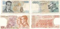 Belgien 5 und 50 Francs 2x Banknoten -