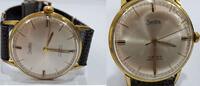 Handaufzug Herrenarmbanduhr, vintage Zentra, Uhr, Armbanuhr, 17 Rubis Antichoc -