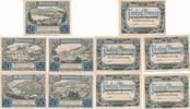 St. Blasien, Schwarzwald Notgeldscheine 5 x 50 Pfennig der Bad-Verwaltung o. D. ( um 1920 ) -