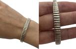 Silberschmuck vintage FS Franz Scheurle 925 er Silber Armreif Silberarmreif -