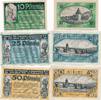 Schweich Notgeldscheine für Handel und Gewerbe, Kompletter Satz 10-25-50 Pfennig -