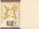 Deutschland Drittes Reich, Deutsches Reich Ganzsache Postkarte Tag der Briefmarke 1942, Sonderstempel Leipzig -