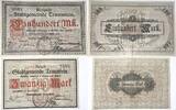 Deutschland Deutsches Reich 20 und 100 Mark Notgeldschein Notgeld Traunstein Bayern 2 Scheine -