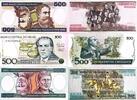 Brasilien 500, 500, 200 Cruzeiros Banknote -