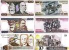 Brasilien 1000, 500, 10 Cruzeiros Banknote -