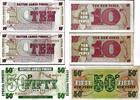 Großbritannien 10, 10, 50 Pence Banknote -