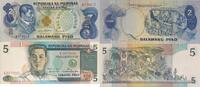 Philippinen 2,5 Piso Banknoten 2 Stück Lot -