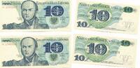 Polen 100 Zloty 1948 zwei folgende Serien Nummer, Seriendruck unc I