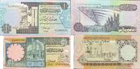 Libyen 1/2, 1/4 Dinar Banknote -