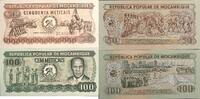 Mozambique 50, 100 Meticais Banknote -