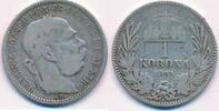 Österreich 1 Korona Krone Franz Joseph I. (1848-1916) -