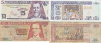 Guatemala 5, 10 Quetzal Banknote -