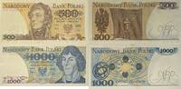 Polen 500,1000 Zlotych/Zloty Banknoten 2 Stück Lot, Narodowy Bank Polski -
