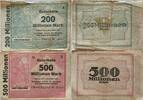 Deutschland Deutsches Reich 200 Mio., 500 Mio. Mark 2* Notgeld Bochumer Verein für Bergbau und Gußstahlfabrikation -