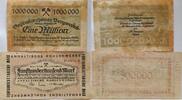Deutschland Deutsches Reich 1 Mio., 500.000 Mark Notgeld Gelsenkirschener Bergwerks- Aktiengesellschaft Düsseldorf, Halle Kohlenw -