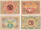 Bielefeld Papier Notgeldscheine der Stadt, 50 und 250 Millionen Mark,Perforation -