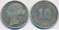 Straits Settlements 10 Cents -