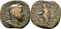 Römische Kaiserzeit Sesterz Volusianus Sestertius Toga Altar -