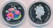 Cook Islands 50 Cents Asian Wildlife Series, Lotus Flower -