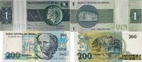 Brasilien 1 Cruzeiro, 200 Cruzeiros -