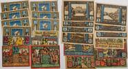 Deutschland Deutsches Reich 10, 20, 3*25, 2*50, 75 Pfennig, 1, 3*2 Mark Notgeld Bad Elster Sachsen, Erfurt Thüringen, Eschwege Hessen 12 Stück -